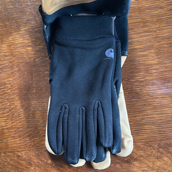 Carhartt Black and Tan Insulated Gloves Cold Weather - Picture 4 of 7